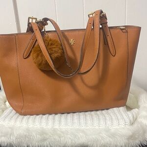 Tory Burch Brown Leather Tote